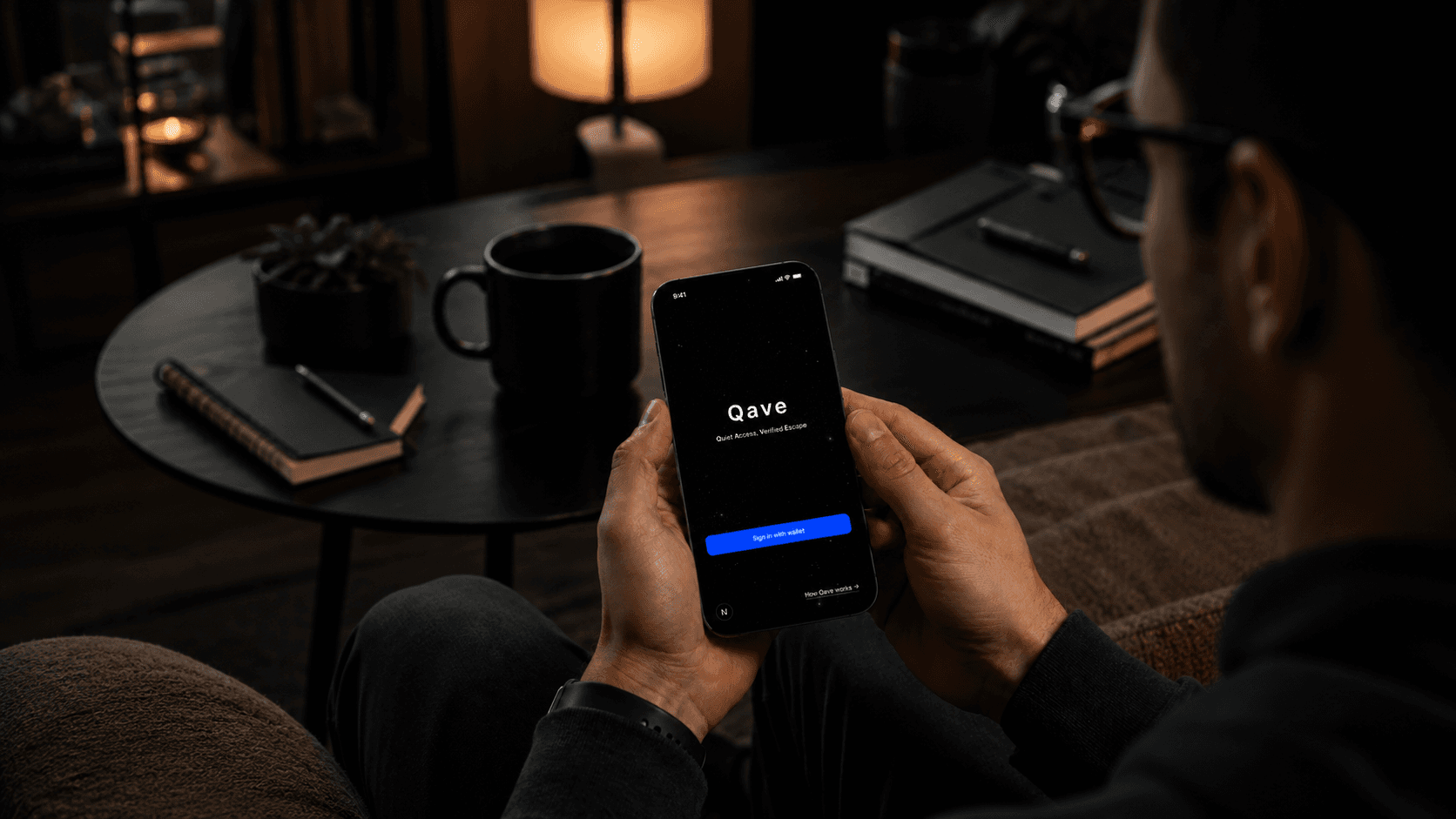 Qave wallet sign-in on mobile