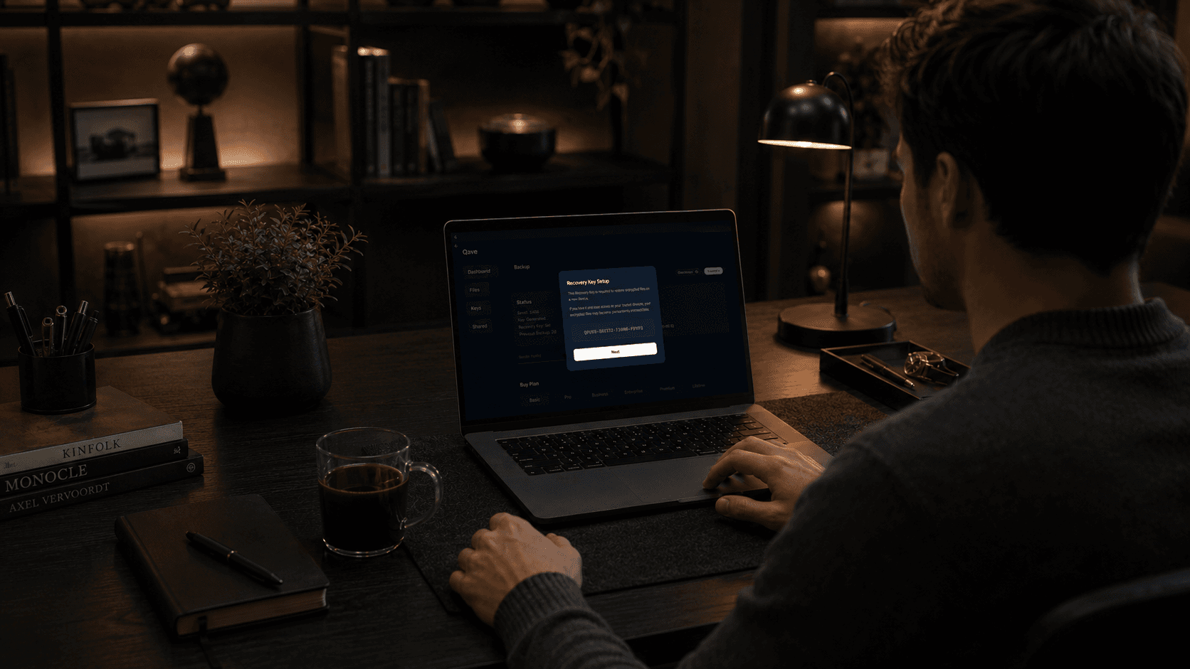 Qave encryption step before storage